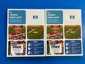2 Packages of HP Invent Creative Paper Pack, New in Factory Seal