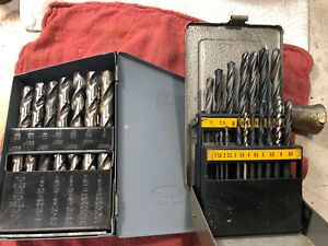 Huot Index Jobber Length Drill Set 1/16 - 1/2 inch by 1/64 +Metric Set 1-10mm