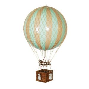 Hot Air Balloon Model Mint Green 13&#034; Aviation Hanging Ceiling Home Decor New
