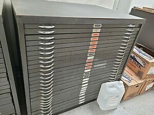 Foster Filing Cabinet for Blueprints, Maps, Art Architect 25 Drawer Storage Unit