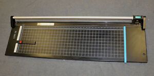 New 36&#034; Hard Steel Manual Rotary Paper Trimmer Cutter,Photo,Poster,Banner,Copper
