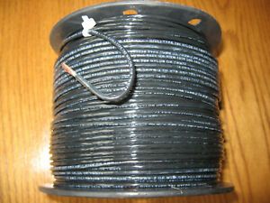 New 500&#039; Black #12 AWG Stranded Copper Electrical Wire THHN THWN MTW