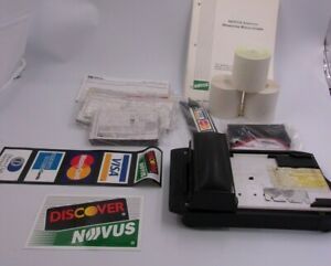 DataCard Addressograph Manual Credit Card Machine Imprinter/Roll paper/stickers
