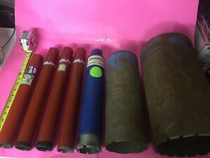 7 Pcs.Assorted Sizes Diamond Core Bits Such As Hilti/ Blueprint/Diamond tool Etc
