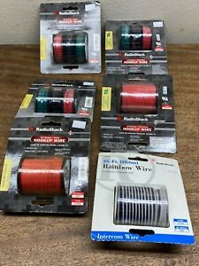 Large Lot of Radio Shack Hookup Wire,  Stranded /Solid 18 &amp; 22 Gauge Copper -AWM