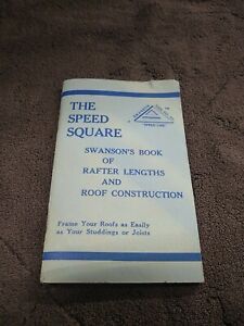 Vintage &#034;The Original Swanson&#034; Swanson&#039;s Book of Rafter Lengths &amp; Roof Construct