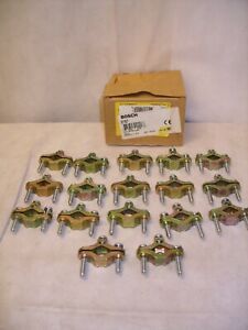 (17) Zinc Plated, 1/2&#034;-1&#034; Pipe Earth Ground Clamp, Ground Wire 8-2 AWG - D167