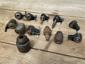 Lot of 12 Jacobs Craftsman et al Chuck 34B Drill Chucks some with keys