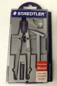 Staedtler Precision Metal Compass 4 Pieces with Case 1 set