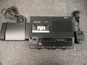 Sanyo TRC-7060 Memo-Scriber Mini-cassette Transcriber System w/Pedal #H514