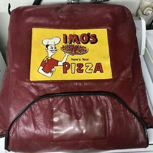 Vintage Imos Pizza Delivery Thick Insulated Thermal Hot Bag X Large St Louis STL