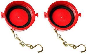Happy Tree (2 Pack) 2-1/2&#034; NST/NH Plastic Fire Hose Connection Standpipe Cap