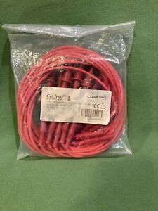 Cal Test CT2309-100-2 Lead, 4mm Jacks  100 cm, Red, Qty 10