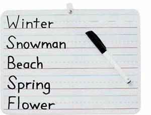 1InTheOffice White Board, Small White Board 8.9 x 11.8 Inches, Mount Whiteboa...