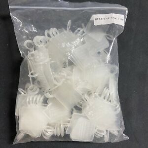 Pack of 150 – Plastic Wire Shelf Label Holder, Sign and Ticket Holder, Easy Clip