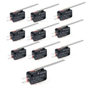Straight Hinge Lever 30x16x12mm Type SPDT V-153-1C25 Limit Micro Switches Set