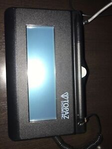 Used Topaz T-LBK460-HSB-R - No Box, minimal scratches on signature pad