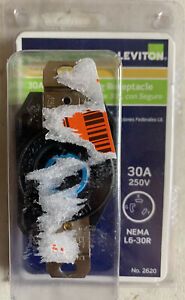 Leviton 2620 30 Amp, 250 Volt, Flush Mounting Locking Receptacle Industrial