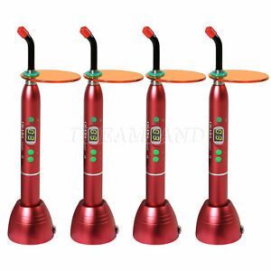 4*New Dental 5W Wireless Cordless LED Curing Light Lamp 1800mw Tool US Fast Ship