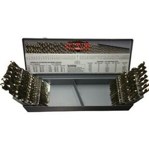 Drill America KFD115JSET 3-In-1 Split Point Jobber Drill Bit Set 115 Piece