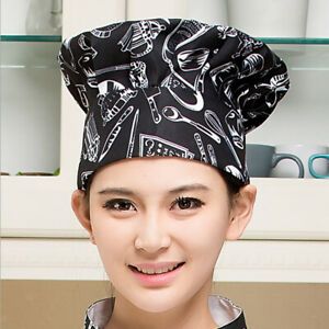 Comfortable Cook Adjustable Kitchen Baker Chef Elastic Cap Hat Catering #14