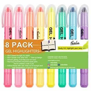 Feela Bible Safe Gel Highlighter study kit 8 Bright Colors