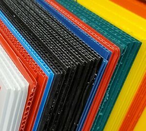 10 Pack Sibe-R-Plastics Corrugated Plastic  12&#034; x 24&#034; Vertical Assort colors