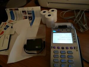 VeriFone VX 520 VX520 Credit Card Machine Ethernet Chip Reader w/Power Supply
