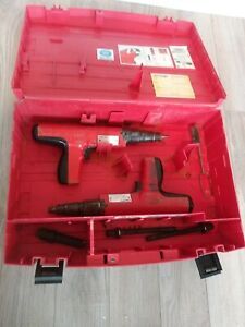 Hilti DX350 Powder Actuated Nail Guns LOT of 2!  With case and accessories