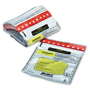 MMF INDUSTRIES 2362010N06 Tamper-Evident Deposit/Cash Bags, Plastic, 9 x 12,