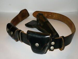 VINTAGE BOSTON POLICE/ LAW ENFORCEMENT GUN BELT, HOLSTER &amp; ACCESSORIES *JAY-PEE