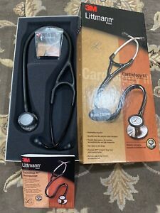 Littmann Cardiology III Stethoscope, Black Plated Chestpiece and Eartubes