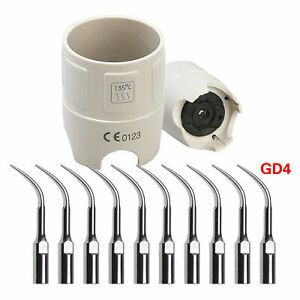 Dental Scaler Tip Wrench Spanner Key / 10 Scaler Tips GD4 For SATELEC DTE