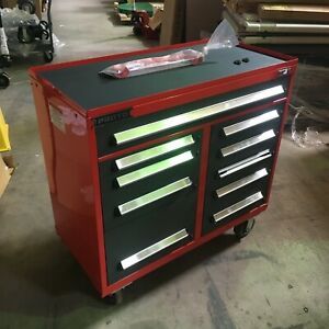 PROTO J564542-10SG Gloss Red Industrial Premium Duty Rolling Tool Cabinet DENT