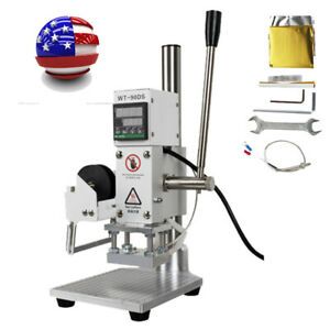 Digital Hot Foil Stamping Machine Leather PVC PU Card Embossing Bronzing 5x7cm