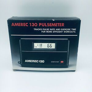 AMEREC 130 PULSEMETER Tracks Pulse Rate &amp; Exercise Time NOB