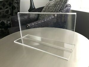 (23) 8.5 (W) x 4 (H) Double Sided Bottom Loading Table Sign Holder Frame Acrylic