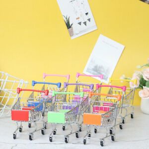 1 Pcs Mini Shopping Cart Supermarket Handcart Shopping Cart Storage Toy*n$