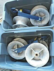 CURRENT MODEL 412 HOOK TYPE CABLE GUIDE SHEAVES 12&#034; DIAMERTER 4,000 # CAPACITY