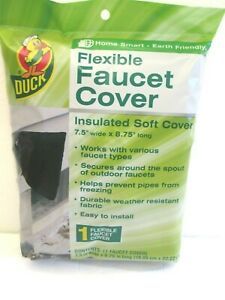 Duck Brand Soft Flexible Insulated Faucet Cover Protects Pipes Easy Install NIB