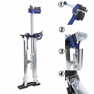 24-40 Inch Silver Drywall Stilts Aluminum Tool Stilt Portabl For Painter Walking