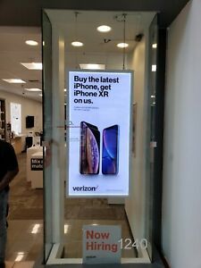 Double-sided snap frame LED light box Retail Window Display