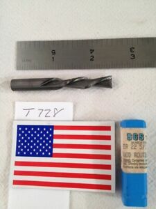 1 NEW SGS 5/16&#034; DIAMETER CARBIDE WOOD ROUTER. 1&#034; LOC. 2 FL DOWN CUT USA -T728-