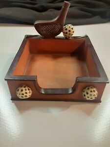 GOLF POST IT NOTE HOLDER ~FLOWERS, INC. BALLOONS INC~ VERY NICE!!  STICKY NOTES