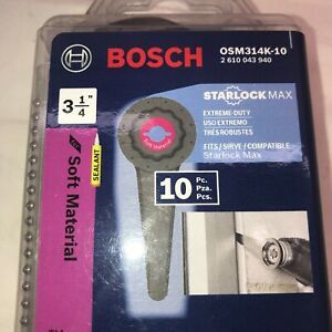 Bosch Starlock Max OSM314K-10 Oscillating Blades 3.25”  NEW CHEAPEST