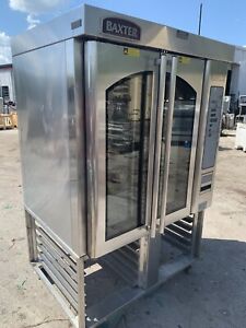 Baxter OV310G Gas Bakery Mini Rotating Rack Convection Oven On Stand