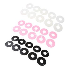 30Pack Clothing Rack Size Dividers Wardrobe Round Hangers Dividers 3 Colors