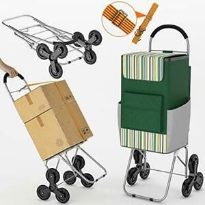 Shopping Grocery Foldable Cart with Extra Large Shopping Bag Laundry Utility ...