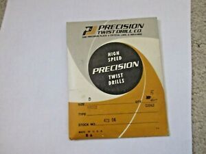 HIGH SPEED PRECISION TWIST DRILLS 5 PCS  SIZE D COBALT  STOCK# 423 04
