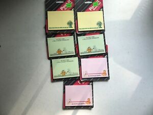 7 packs Vintage Post-it notes 3M USA sticky note pads Garfield unopened funny